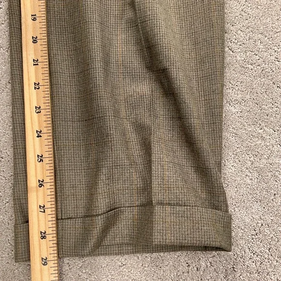 Chaps Ralph Lauren Suit Men 40R 30W 29L Brown Green PlaidHoundstooth Canada Suits